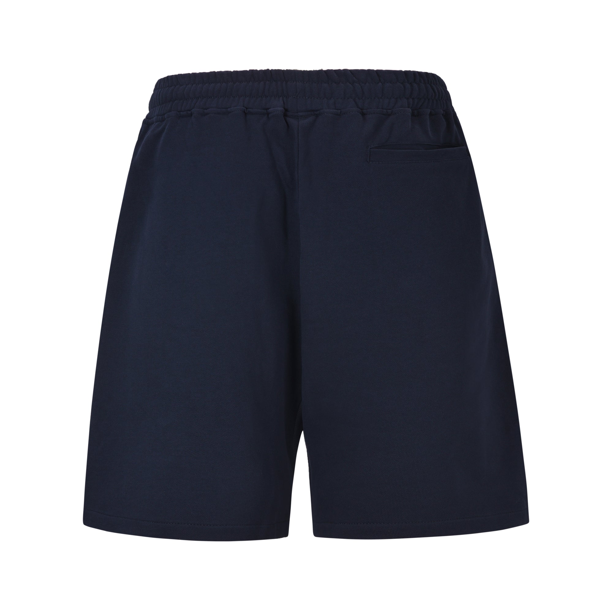 NAVY BLUE ISLAND PUFF PRINT SWEATSHORT