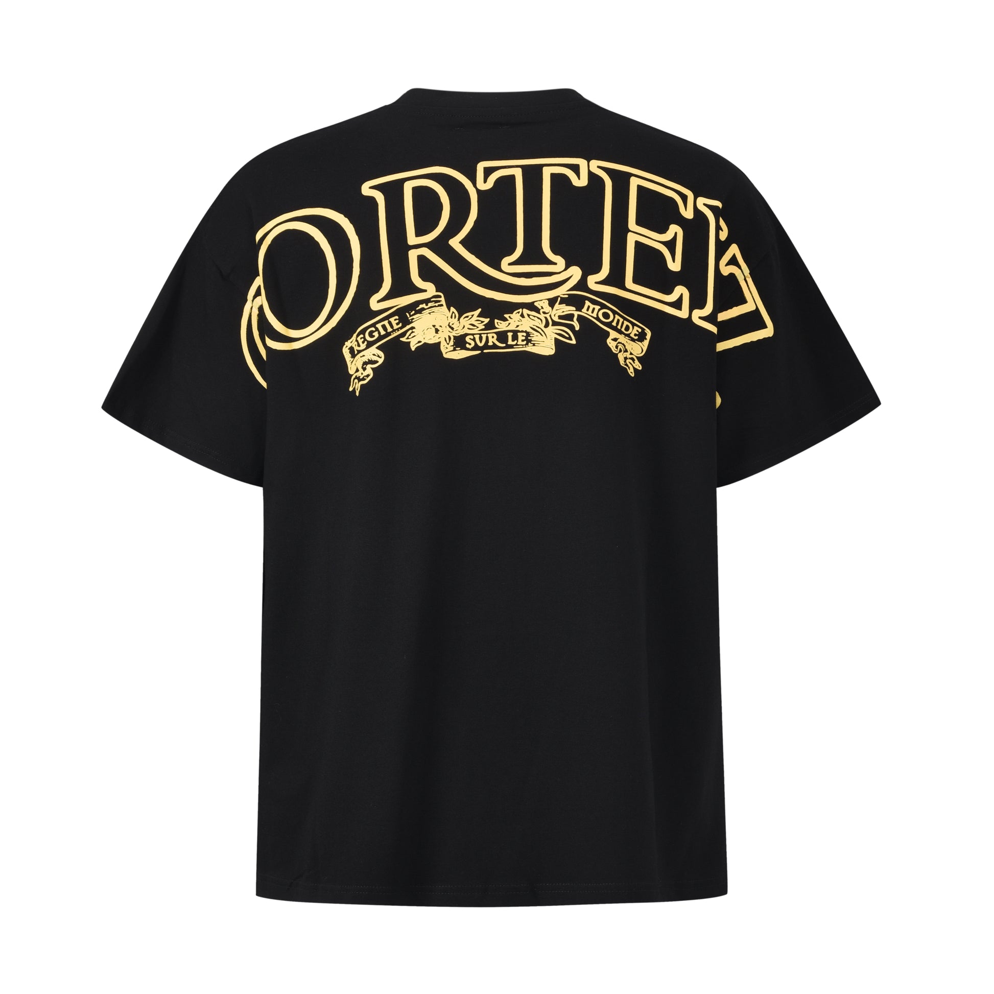 BLACK/GOLD ROYALE TEE