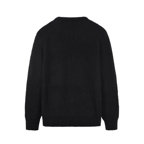 BLACK C STAR MOHAIR KNIT SWEATSHIRT