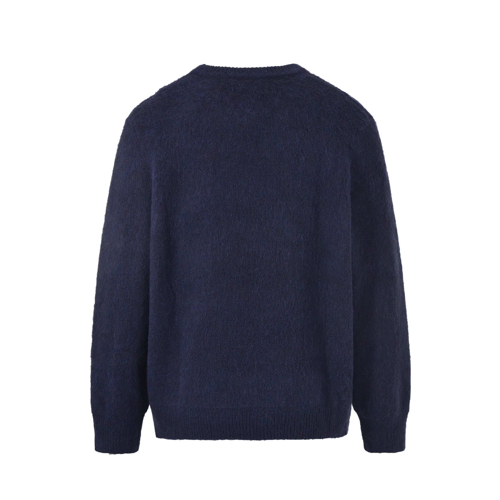 BLUE NAVY C STAR MOHAIR KNIT SWEATSHIRT