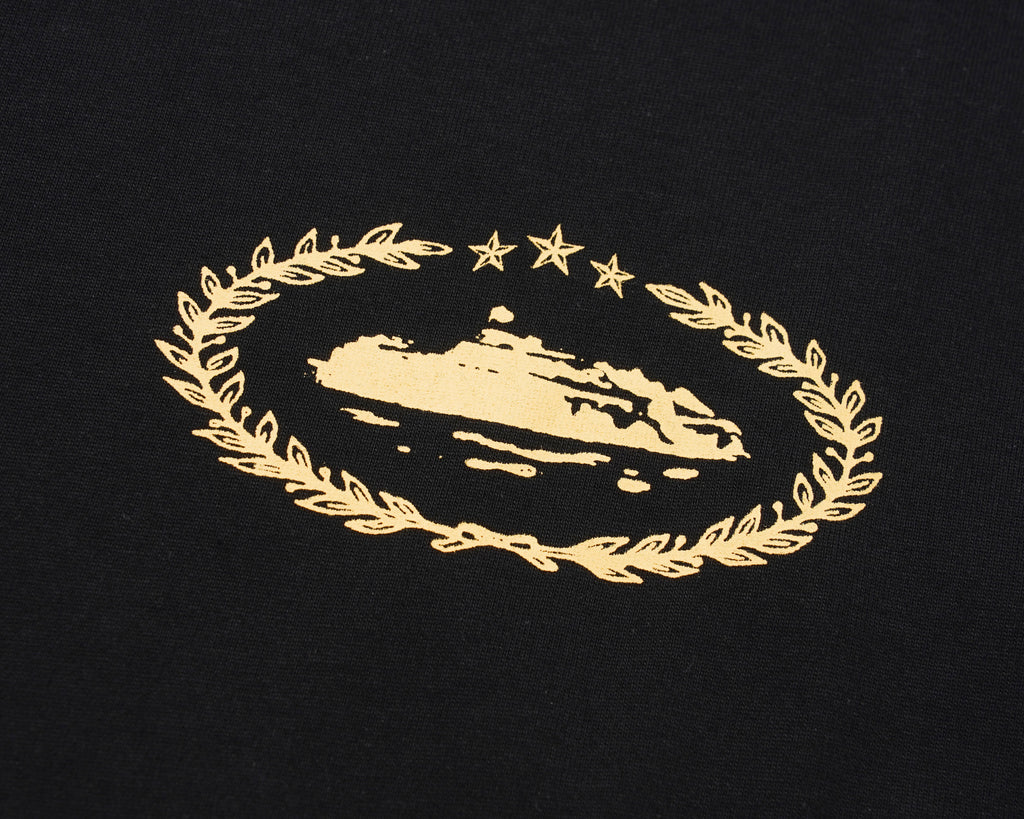 BLACK/GOLD ROYALE TEE