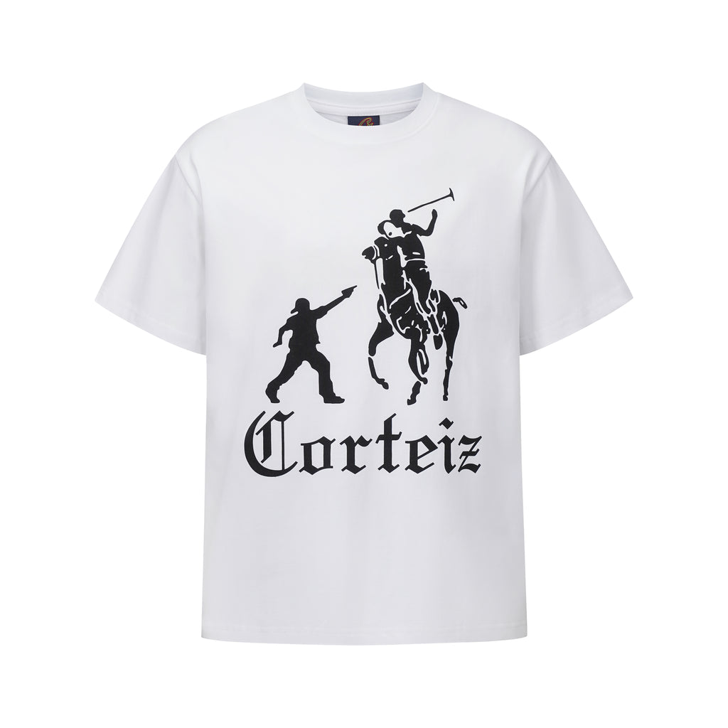 WHITE JACKIN TEE