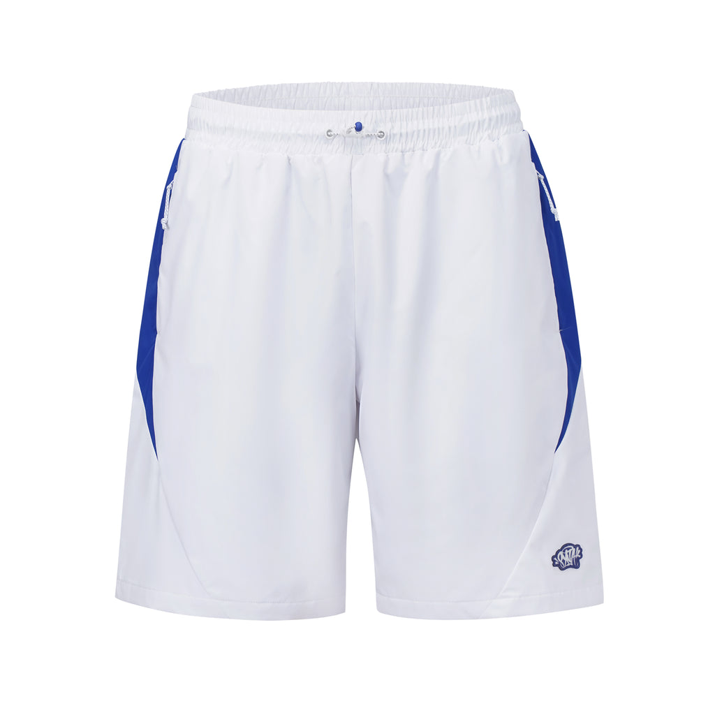 WHITE/BLUE VORTEX WOVEN SHORT