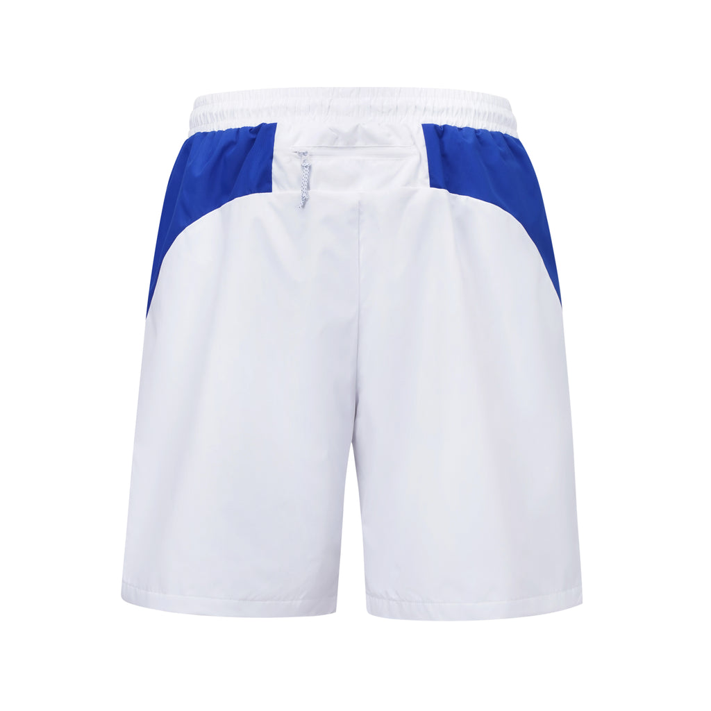 WHITE/BLUE VORTEX WOVEN SHORT