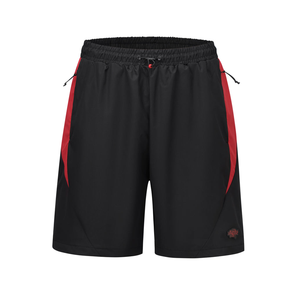 BLACK/RED VORTEX WOVEN SHORT