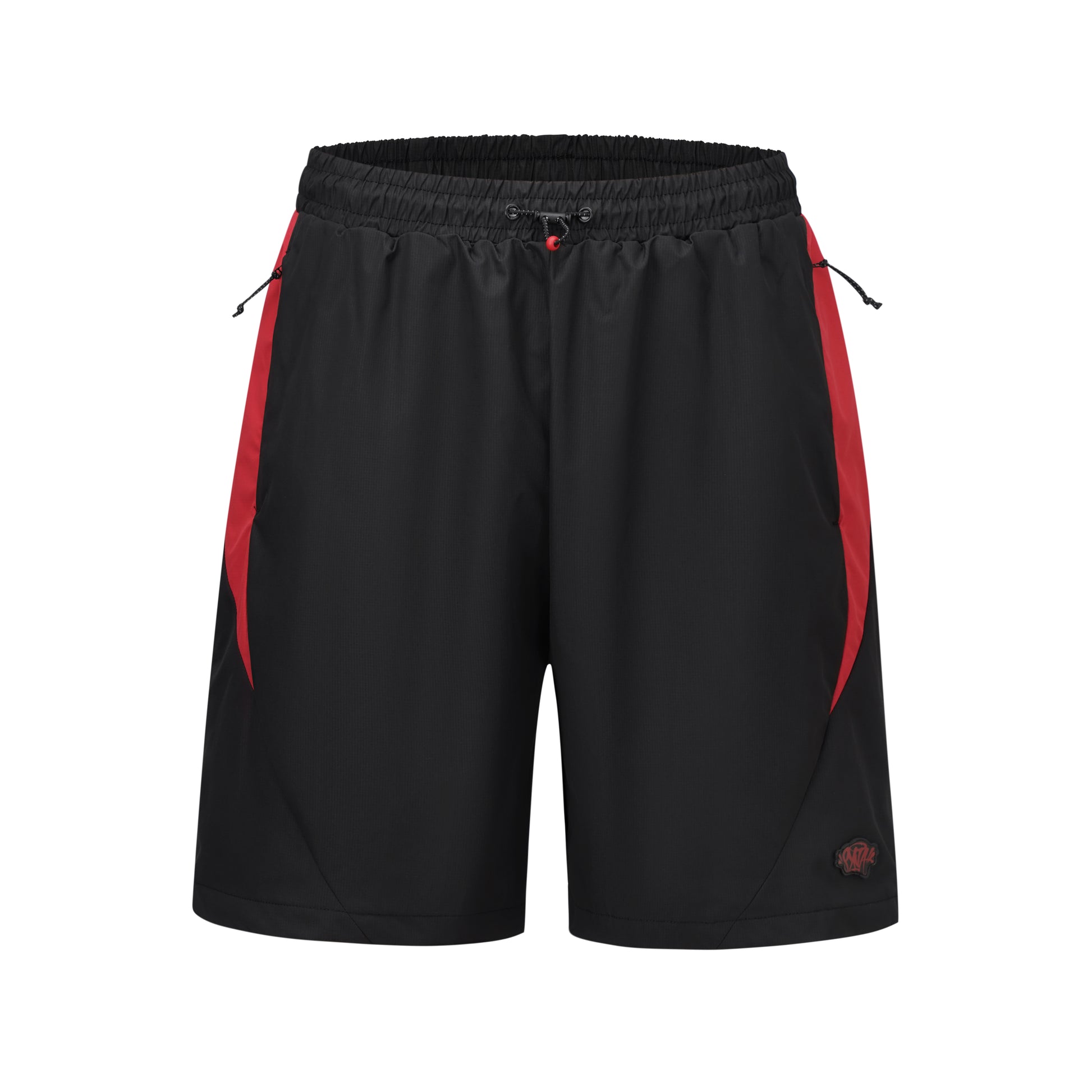 BLACK/RED VORTEX WOVEN SHORT